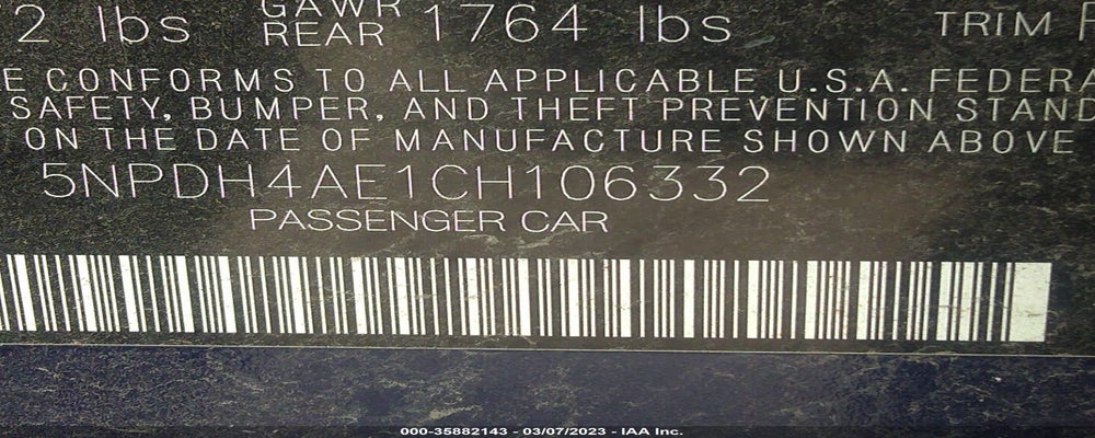 5NPDH4AE1CH106332 2012 HYUNDAI ELANTRA photo no. 9