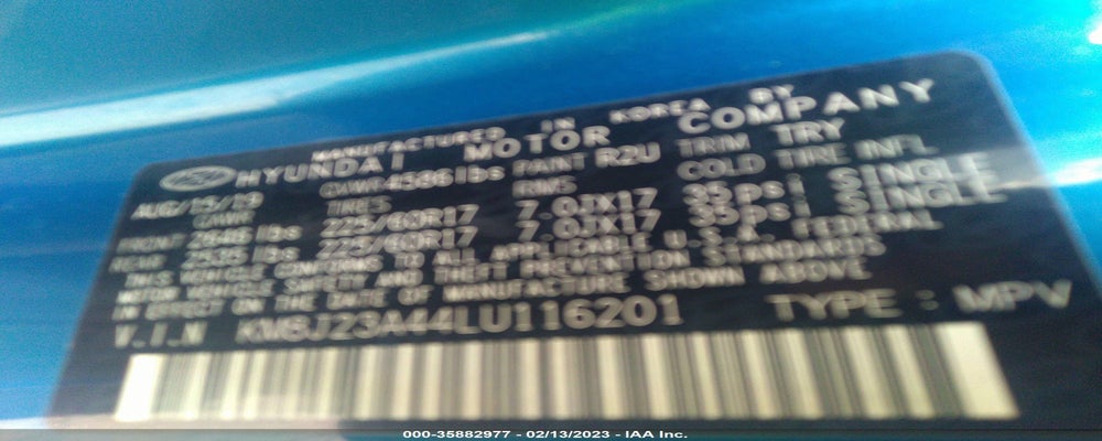KM8J23A44LU116201 2020 HYUNDAI TUCSON photo no. 9