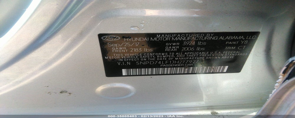 5NPD74LF1JH277927 2018 HYUNDAI ELANTRA photo no. 9