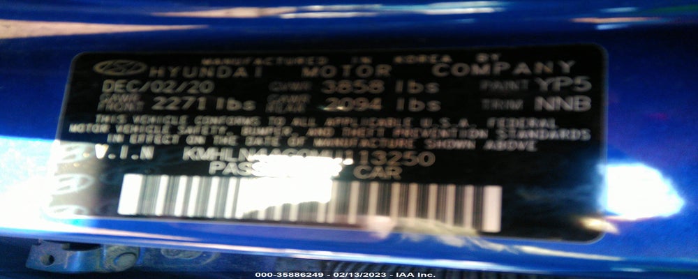 KMHLN4AG0MU113250 2021 HYUNDAI ELANTRA photo no. 9