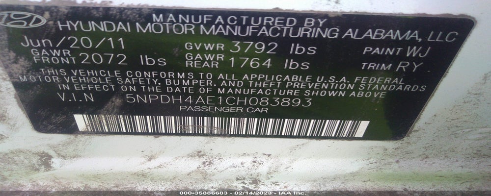 5NPDH4AE1CH083893 2012 HYUNDAI ELANTRA photo no. 9