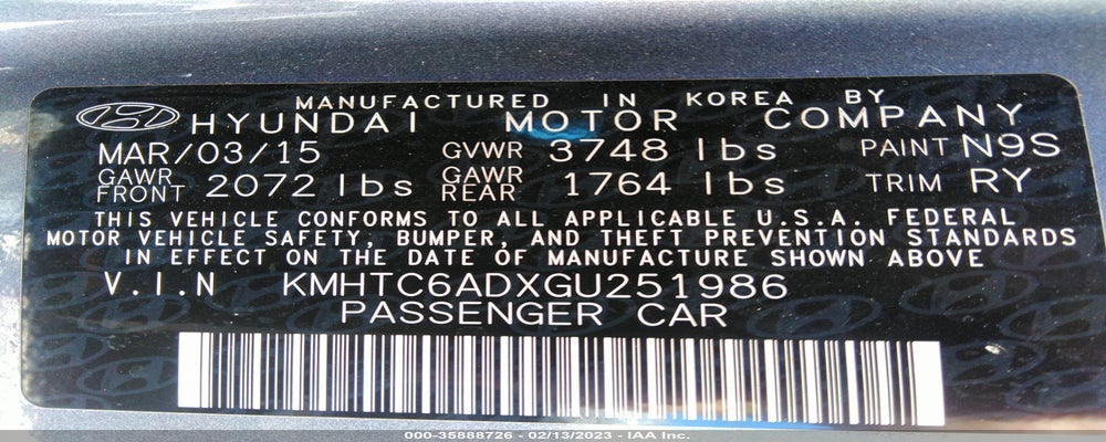 KMHTC6ADXGU251986 2016 HYUNDAI VELOSTER photo no. 9