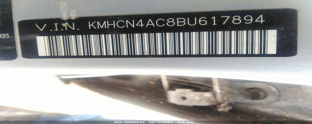 KMHCN4AC8BU617894 2011 HYUNDAI ACCENT photo no. 9