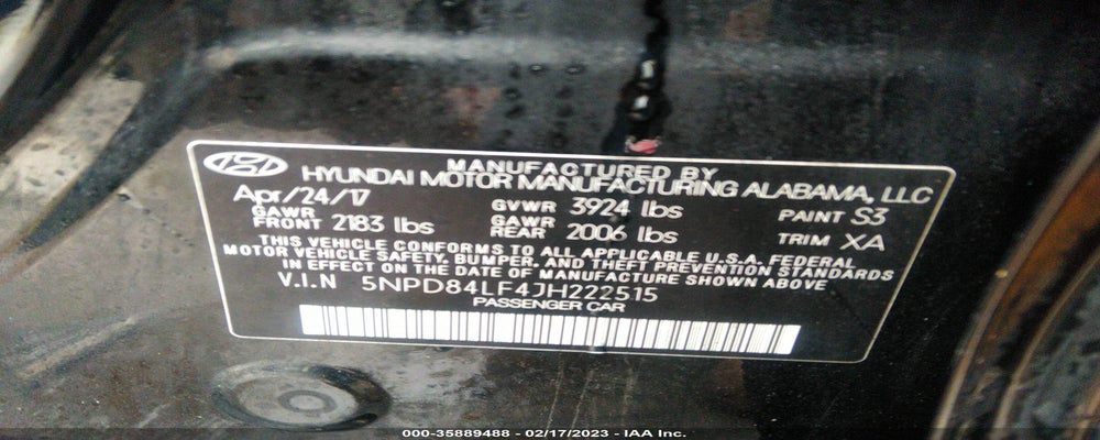 5NPD84LF4JH222515 2018 HYUNDAI ELANTRA photo no. 9