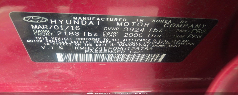 KMHD74LF0HU128758 2017 HYUNDAI ELANTRA photo no. 9
