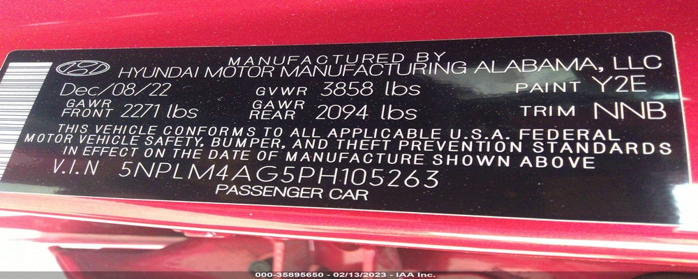 5NPLM4AG5PH105263 2023 HYUNDAI ELANTRA photo no. 9