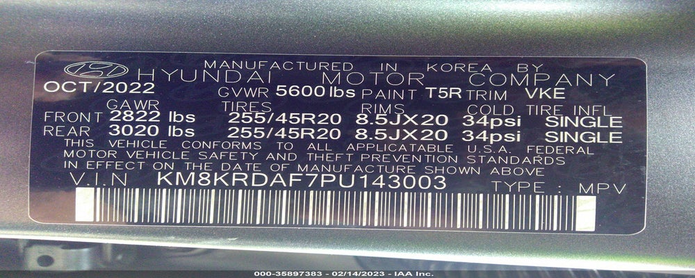 KM8KRDAF7PU143003 2023 HYUNDAI IONIQ 5 photo no. 9