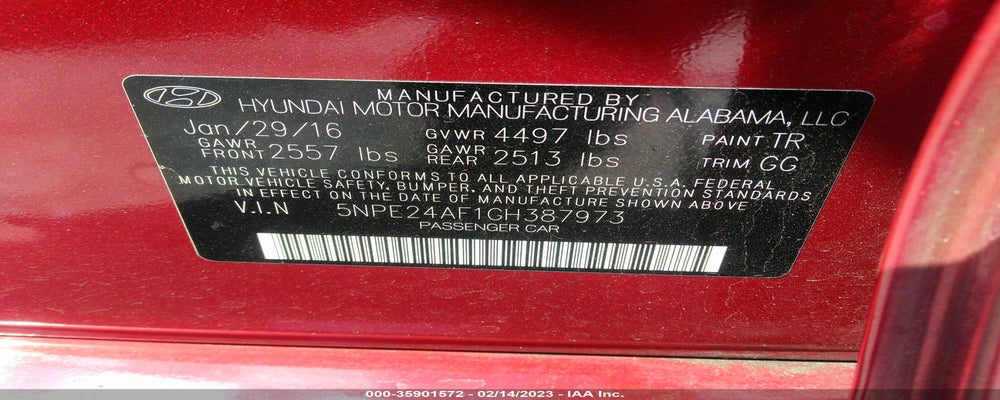 5NPE24AF1GH387973 2016 HYUNDAI SONATA photo no. 9