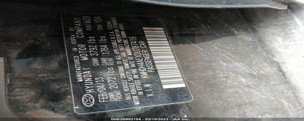 KMHDH4AEXDU787416 2013 HYUNDAI ELANTRA photo no. 9