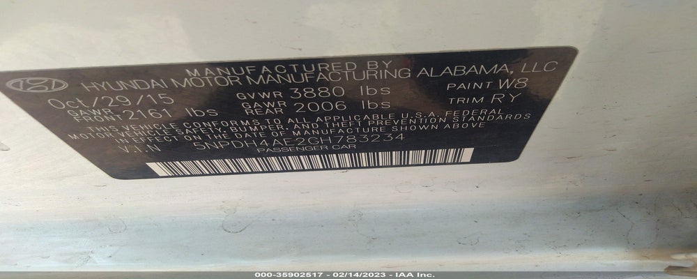 5NPDH4AE2GH783234 2016 HYUNDAI ELANTRA photo no. 9