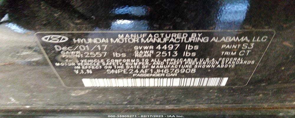 5NPE24AF1JH676908 2018 HYUNDAI SONATA photo no. 9