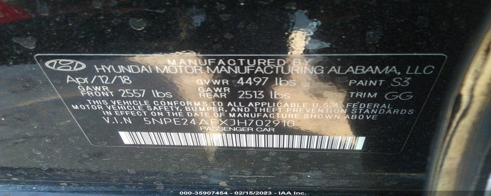 5NPE24AFXJH702910 2018 HYUNDAI SONATA photo no. 9