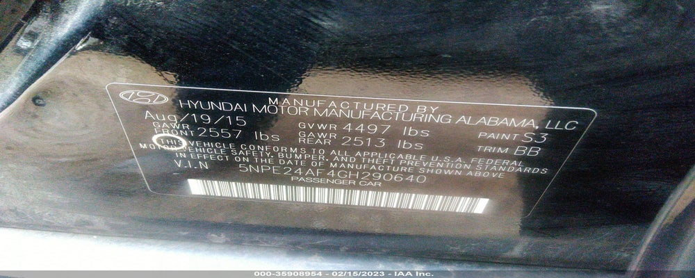 5NPE24AF4GH290640 2016 HYUNDAI SONATA photo no. 9