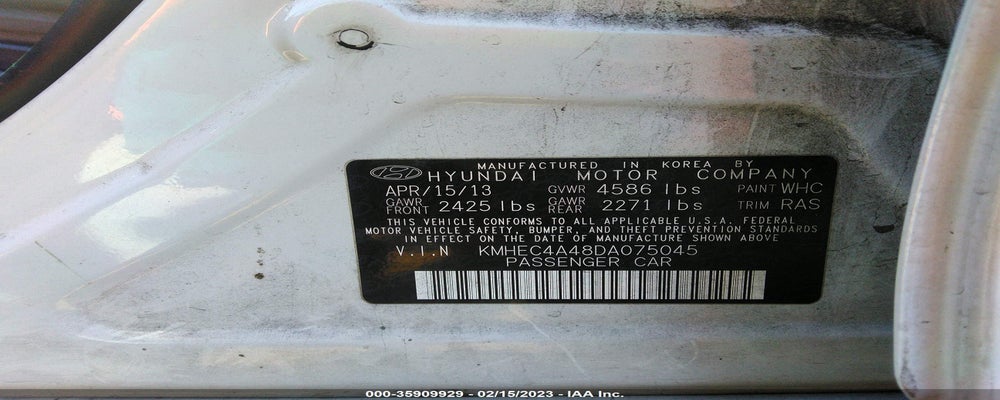 KMHEC4A48DA075045 2013 HYUNDAI SONATA HYBRID photo no. 9