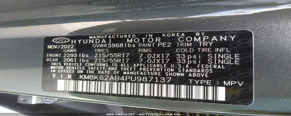 KM8K62AB4PU987137 2023 HYUNDAI KONA photo no. 9