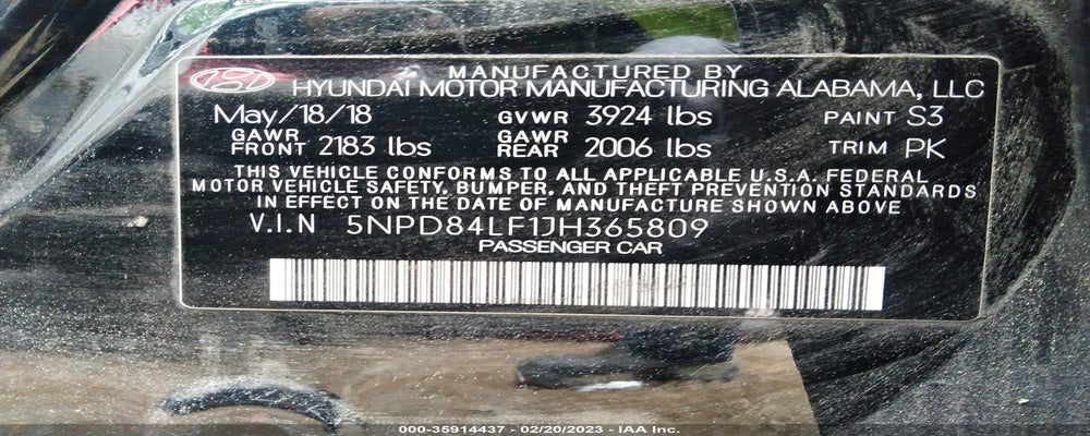 5NPD84LF1JH365809 2018 HYUNDAI ELANTRA photo no. 9