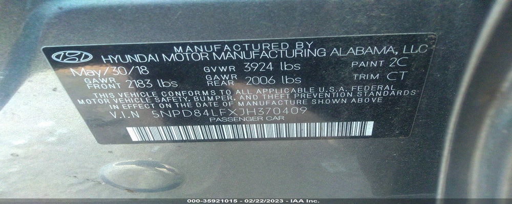 5NPD84LFXJH370409 2018 HYUNDAI ELANTRA photo no. 9