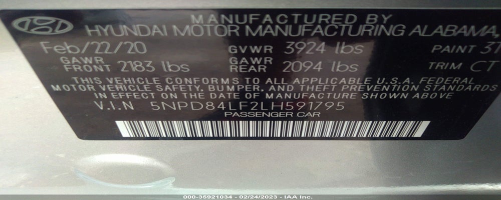 5NPD84LF2LH591795 2020 HYUNDAI ELANTRA photo no. 9
