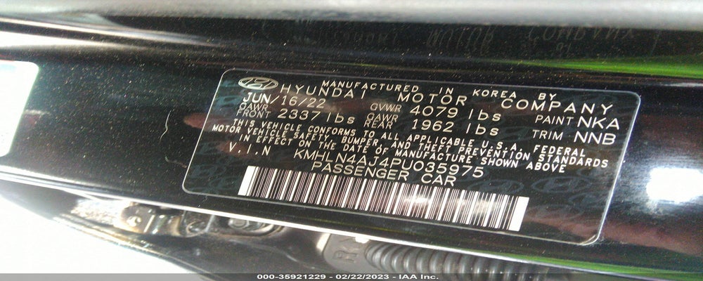 KMHLN4AJ4PU035975 2023 HYUNDAI ELANTRA HYBRID photo no. 9