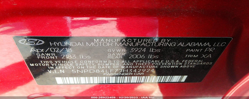 5NPD84LF7JH342924 2018 HYUNDAI ELANTRA photo no. 9