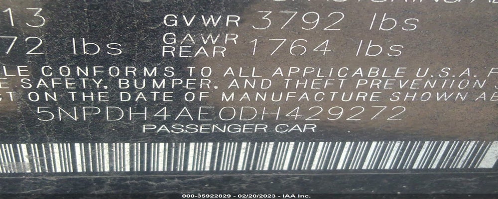 5NPDH4AE0DH429272 2013 HYUNDAI ELANTRA photo no. 9