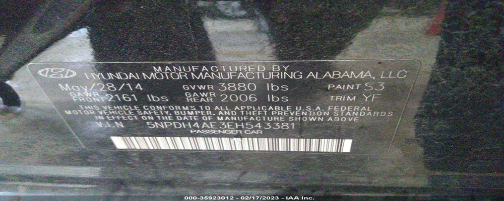 5NPDH4AE3EH543381 2014 HYUNDAI ELANTRA photo no. 9