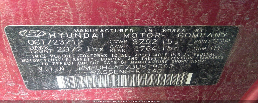 KMHDH4AE7DU679562 2013 HYUNDAI ELANTRA photo no. 9