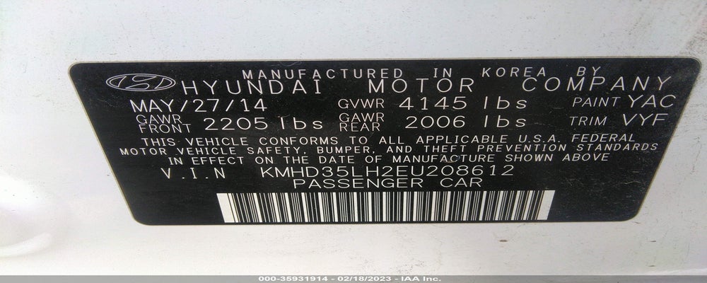 KMHD35LH2EU208612 2014 HYUNDAI ELANTRA GT photo no. 9