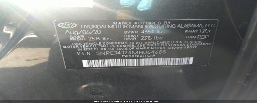 5NPEJ4J24MH064688 2021 HYUNDAI SONATA photo no. 9