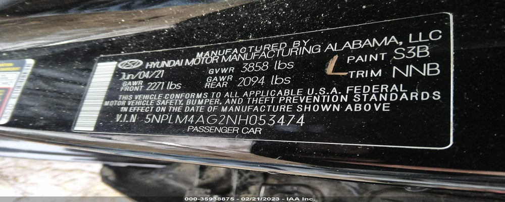5NPLM4AG2NH053474 2022 HYUNDAI ELANTRA photo no. 9