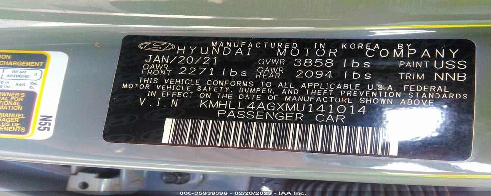 KMHLL4AGXMU141014 2021 HYUNDAI ELANTRA photo no. 9