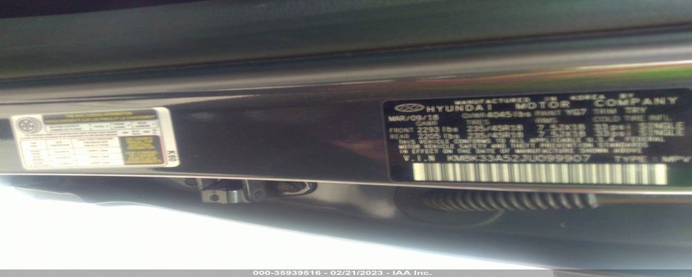 KM8K33A52JU099907 2018 HYUNDAI KONA photo no. 9