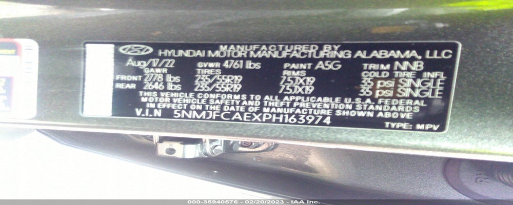 5NMJFCAEXPH163974 2023 HYUNDAI TUCSON photo no. 9