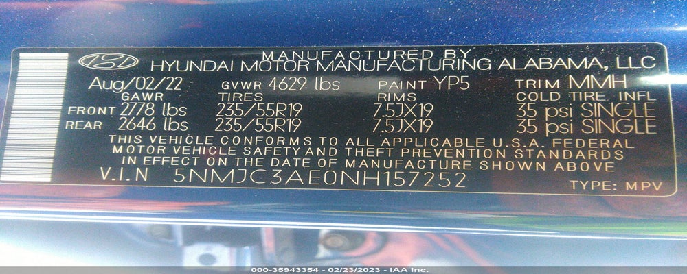 5NMJC3AE0NH157252 2022 HYUNDAI TUCSON photo no. 9