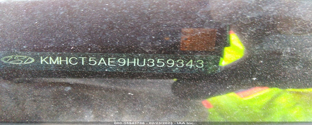 KMHCT5AE9HU359343 2017 HYUNDAI ACCENT photo no. 9