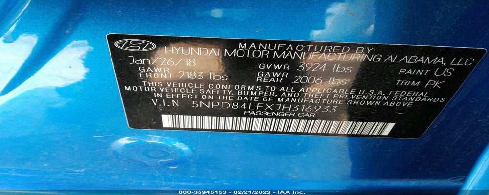 5NPD84LFXJH316933 2018 HYUNDAI ELANTRA photo no. 9