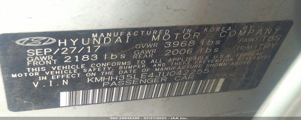 KMHH35LE4JU042255 2018 HYUNDAI ELANTRA GT photo no. 9