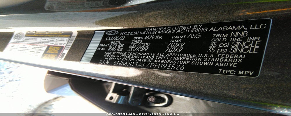 5NMJB3AE7PH193526 2023 HYUNDAI TUCSON photo no. 9