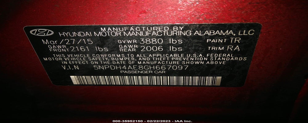 5NPDH4AE8GH667097 2016 HYUNDAI ELANTRA photo no. 9
