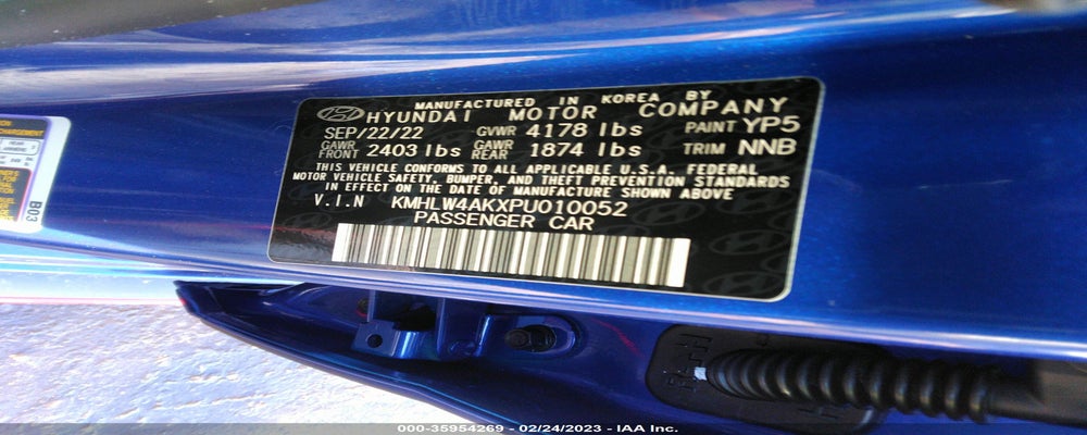 KMHLW4AKXPU010052 2023 HYUNDAI ELANTRA N photo no. 9