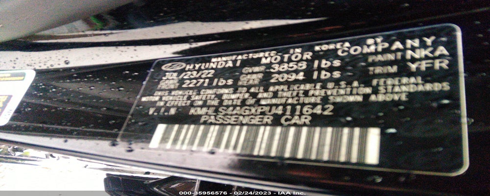 KMHLS4AGXPU411642 2023 HYUNDAI ELANTRA photo no. 9