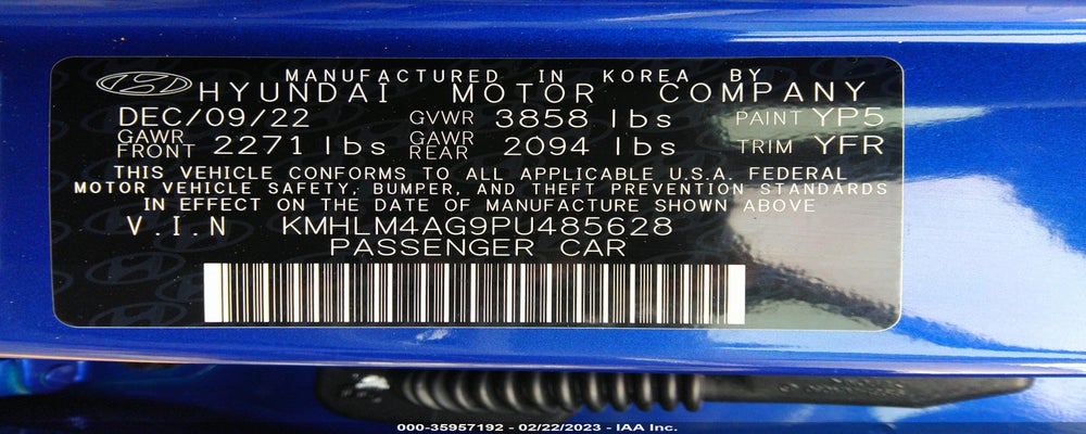 KMHLM4AG9PU485628 2023 HYUNDAI ELANTRA photo no. 9