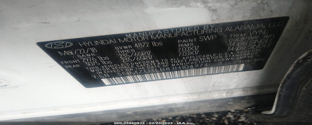 5NMZU3LB8JH104974 2018 HYUNDAI SANTA FE SPORT photo no. 9