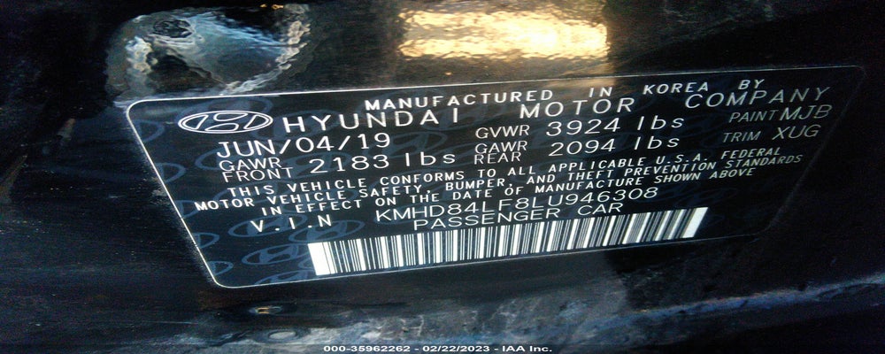 KMHD84LF8LU946308 2020 HYUNDAI ELANTRA photo no. 9