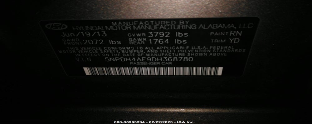 5NPDH4AE9DH368780 2013 HYUNDAI ELANTRA photo no. 9