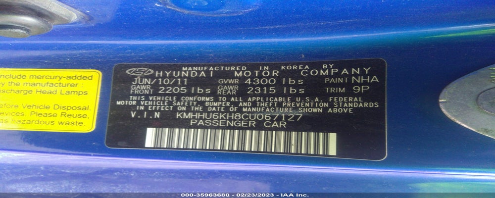KMHHU6KH8CU067127 2012 HYUNDAI GENESIS COUPE photo no. 9