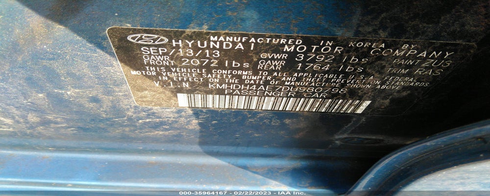 KMHDH4AE7DU980798 2013 HYUNDAI ELANTRA photo no. 9
