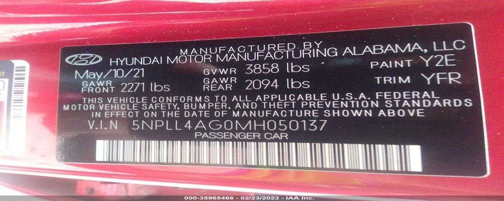 5NPLL4AG0MH050137 2021 HYUNDAI ELANTRA photo no. 9
