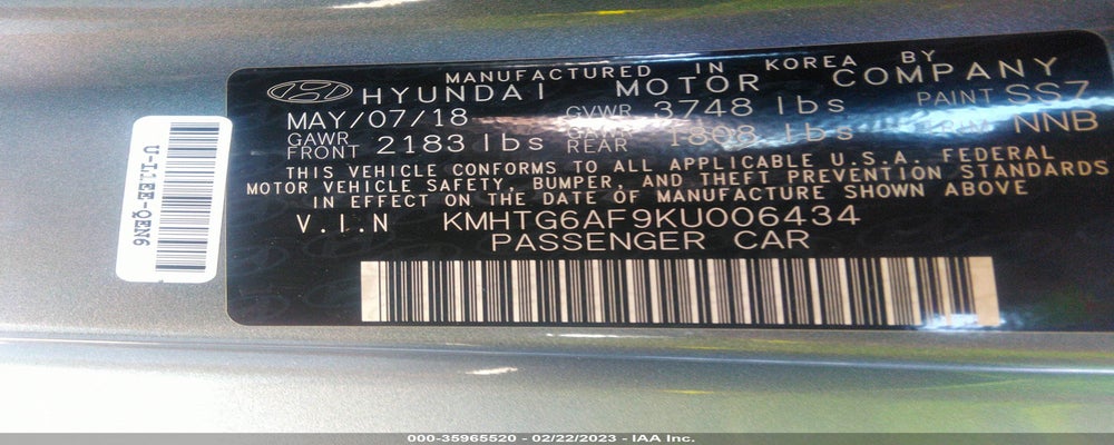 KMHTG6AF9KU006434 2019 HYUNDAI VELOSTER photo no. 9