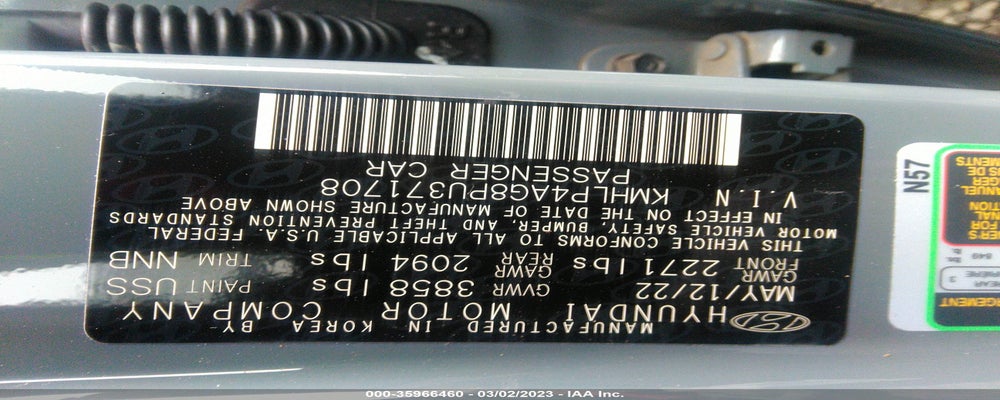 KMHLP4AG8PU371708 2023 HYUNDAI ELANTRA photo no. 9